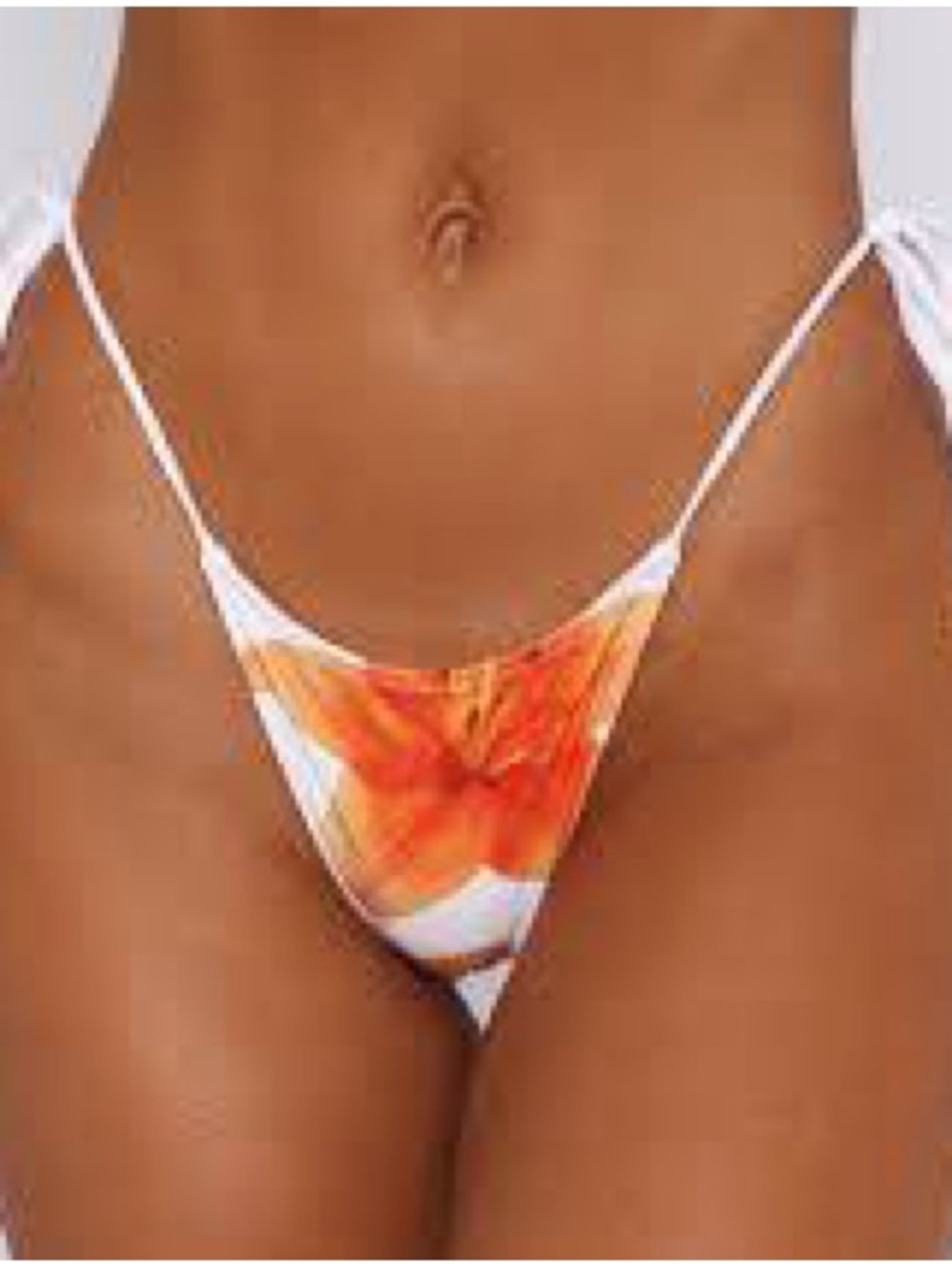NWT White Fox Boutique XS Sandy Toes Bottoms Marigold Twist swim bikini orange - Picture 5 of 8